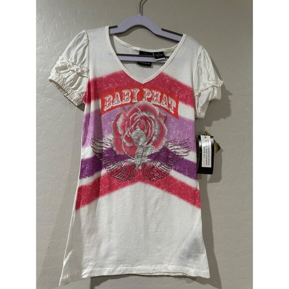 Baby Phat Kimora Lee Simmons Girls Short Sleeve Tee size M NWT - Picture 1 of 5